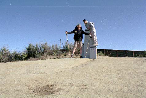 At the southern terminus of the PCT with Jonathan.