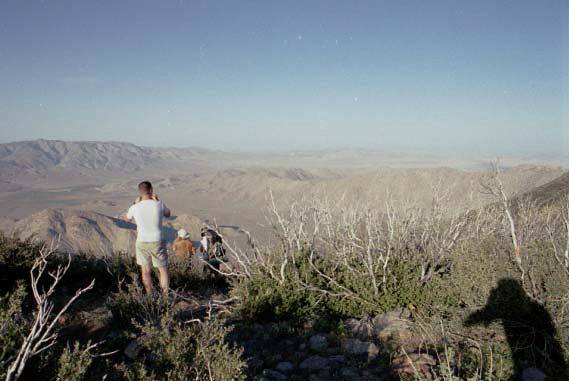 A view of the dry hills in Southern California.