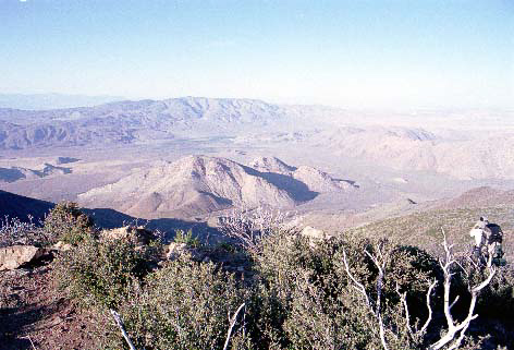 A view of the dry hills in Southern California.