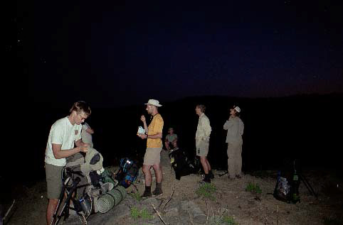 The first group of thu-hikers that I meet.