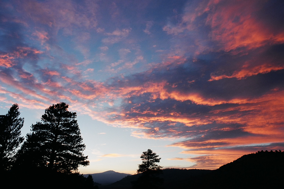 Sunset in Monache Meadows.