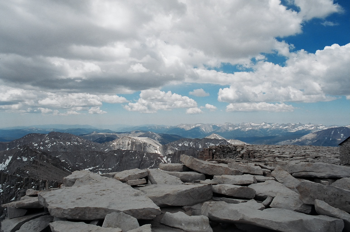 Looking north from Mt. Whitney.