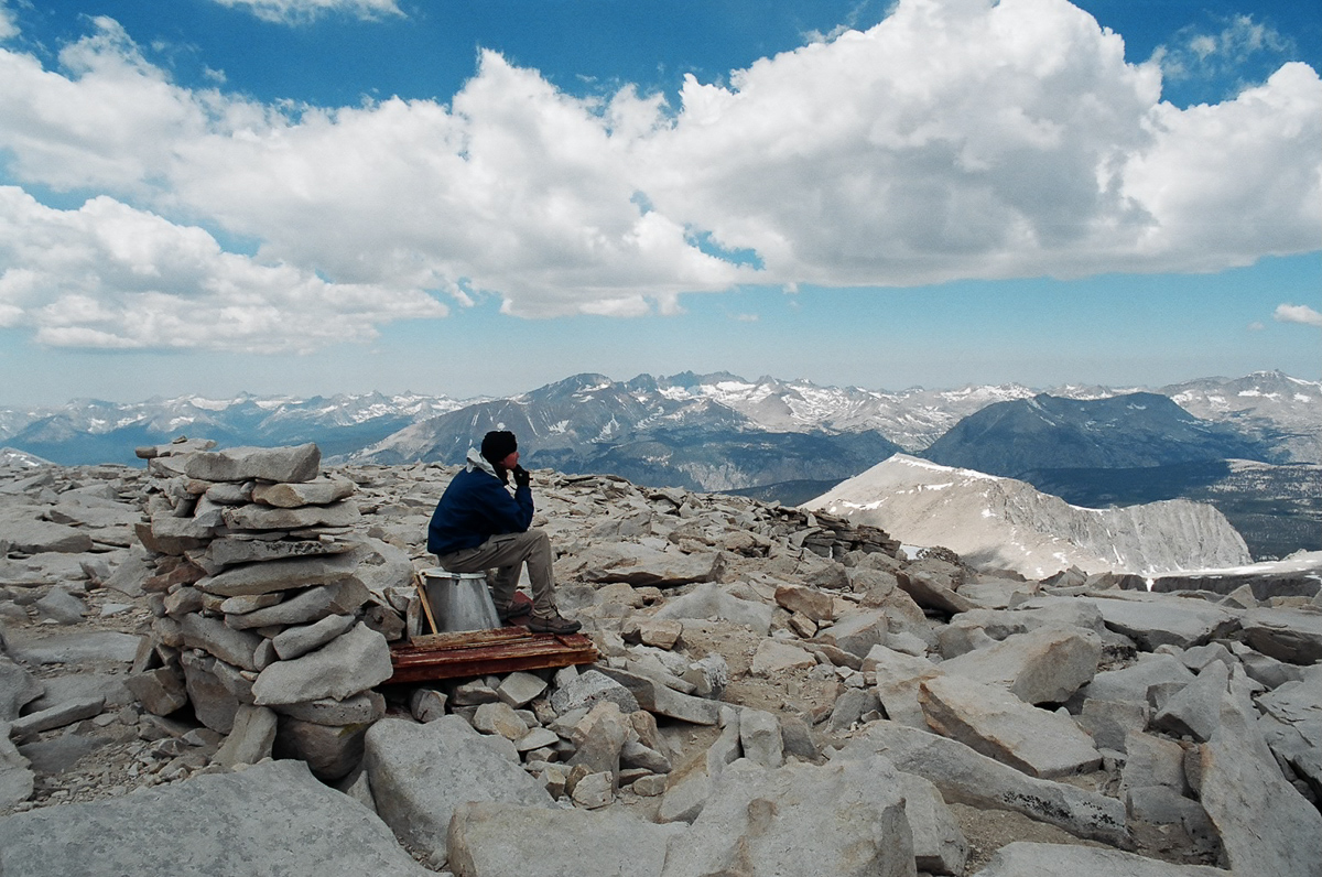 The highest toilet in the United States. 14,505 feet.