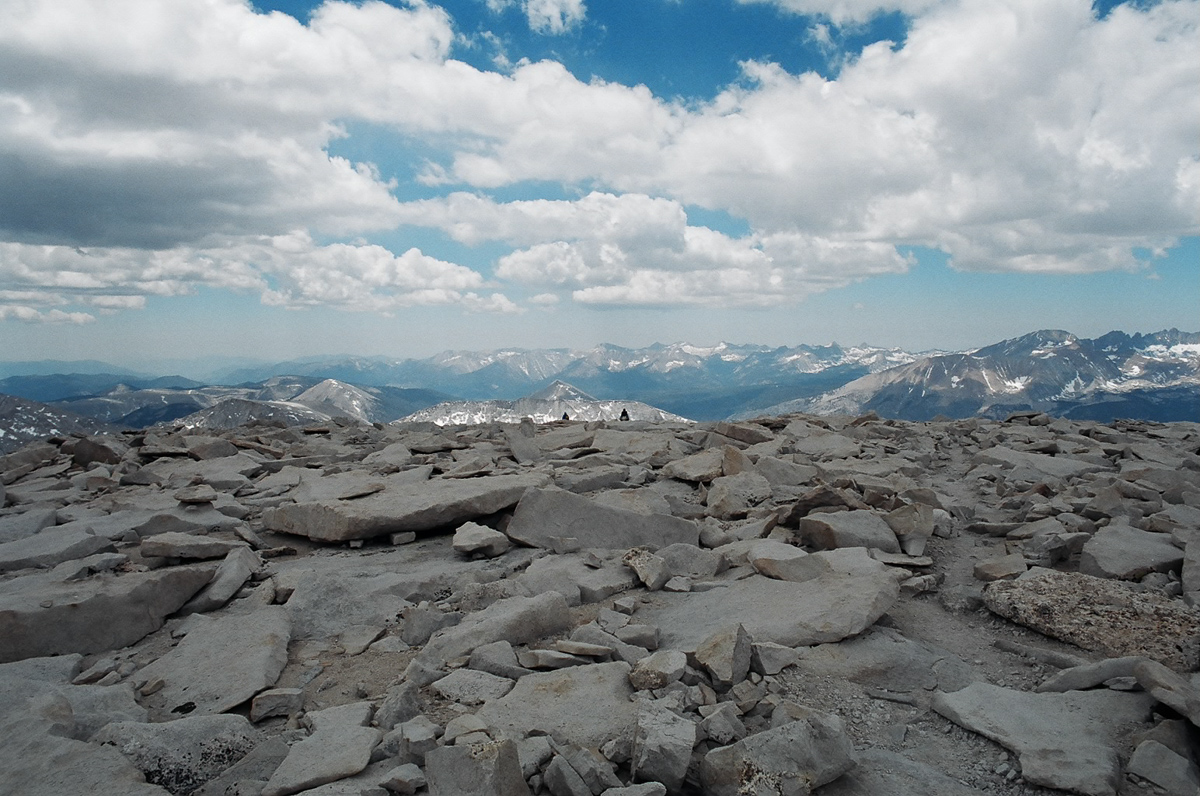 View from the summit of Mt. Whitney.
