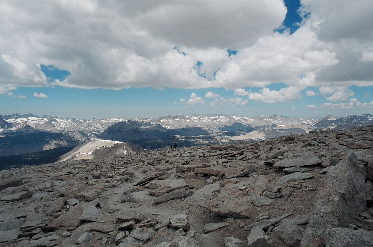 View from the summit of Mt. Whitney.