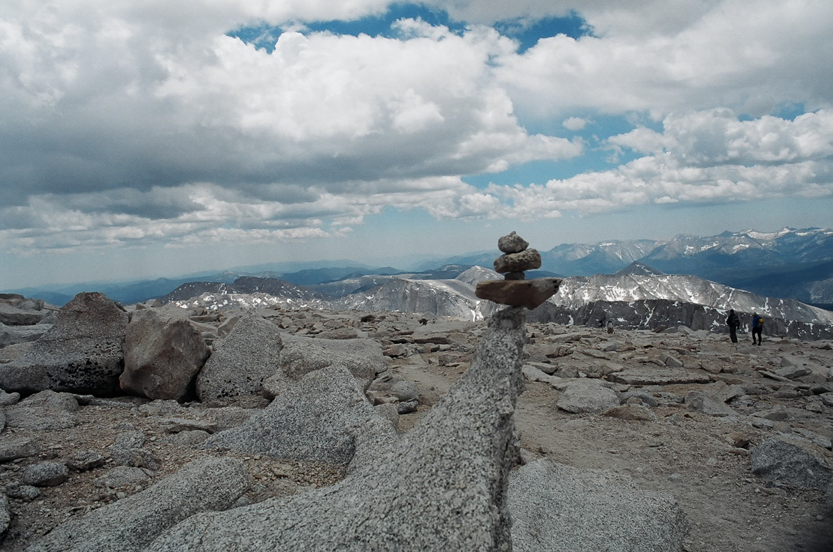 View from the summit of Mt. Whitney.