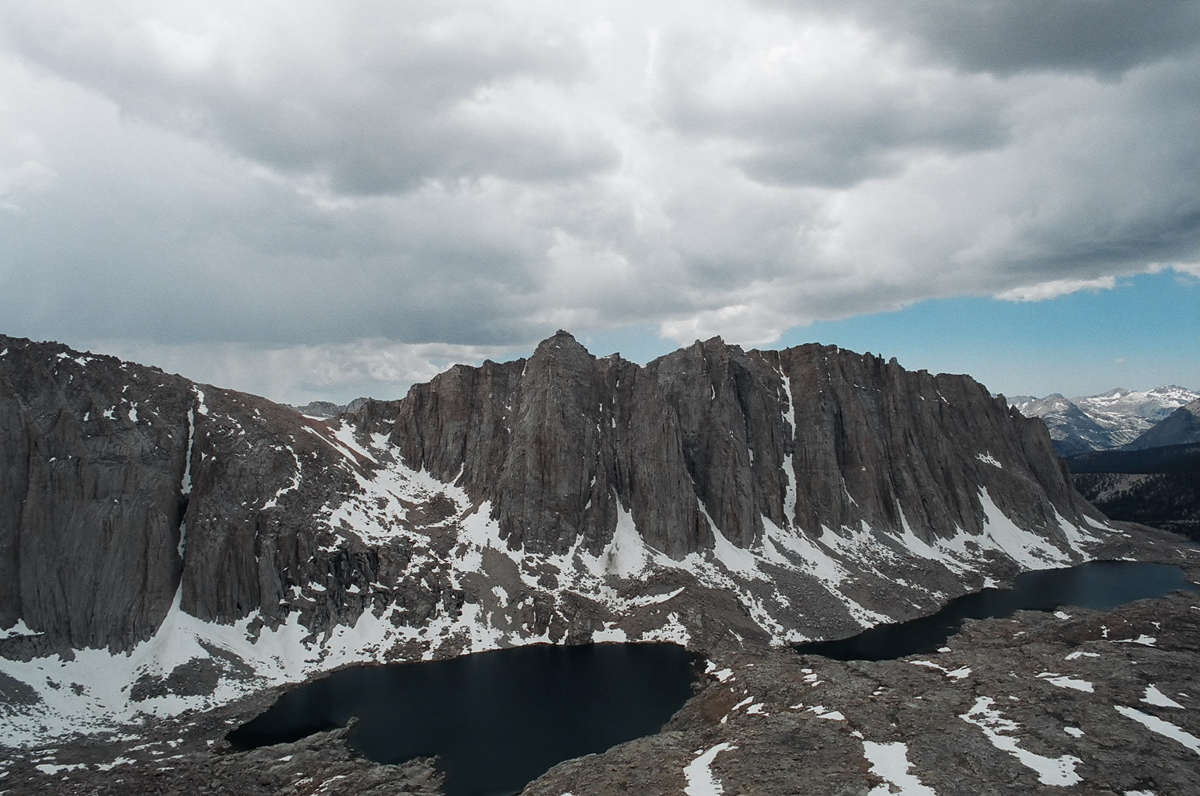 High alpine lakes below Mt. Whitney.