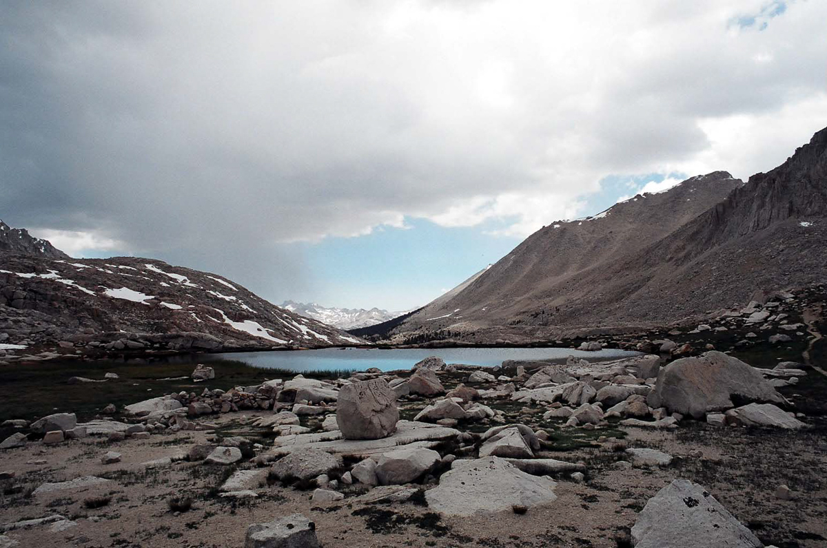 Rain storm approaching Guitar lake.