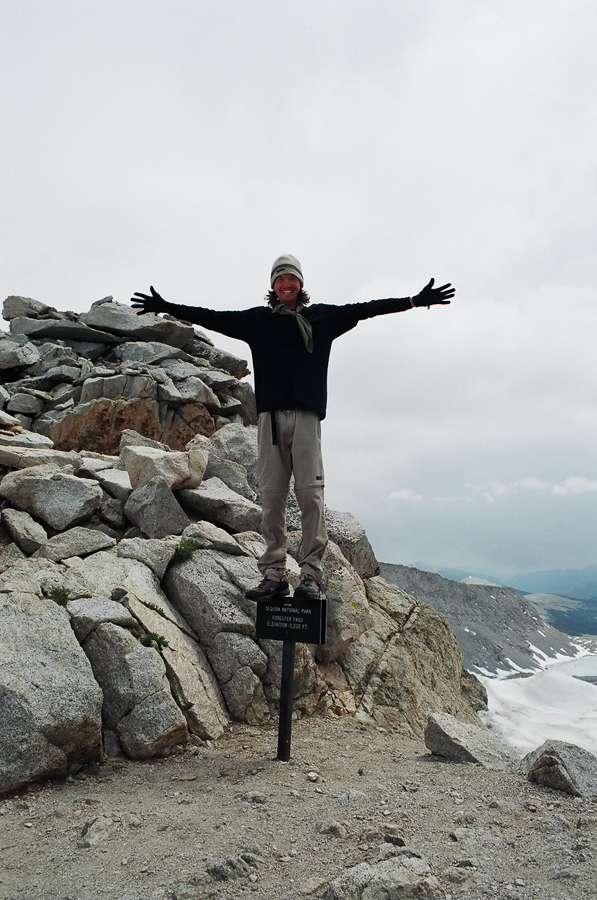 Self portrait at Forester Pass.