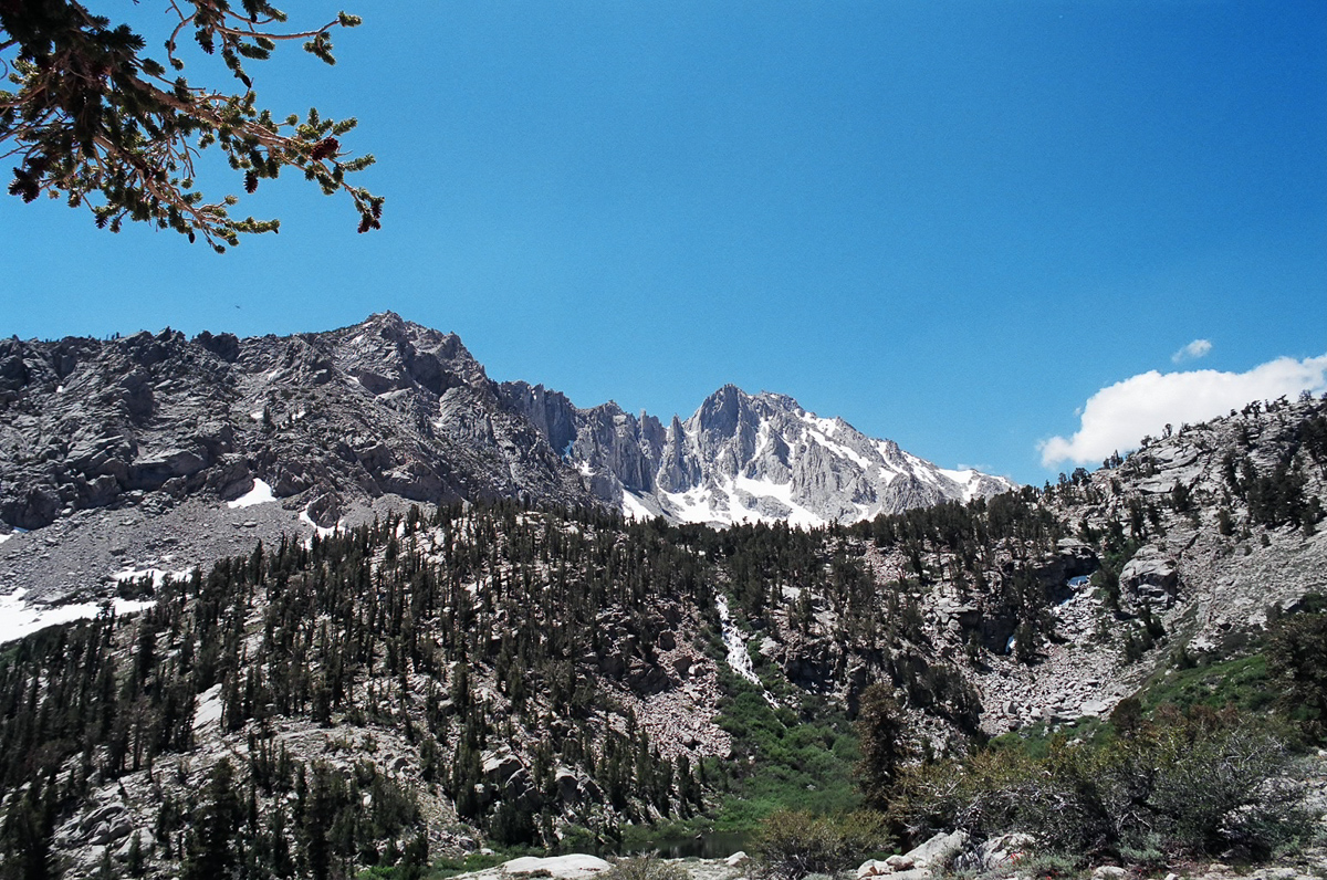 View of the Sierras near Onion Valley trailhead.