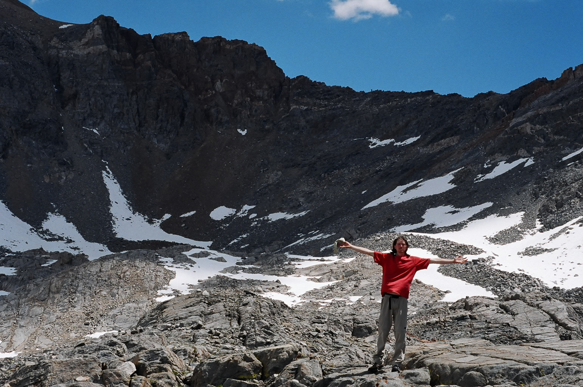 Self portrait in the Sierrras.
