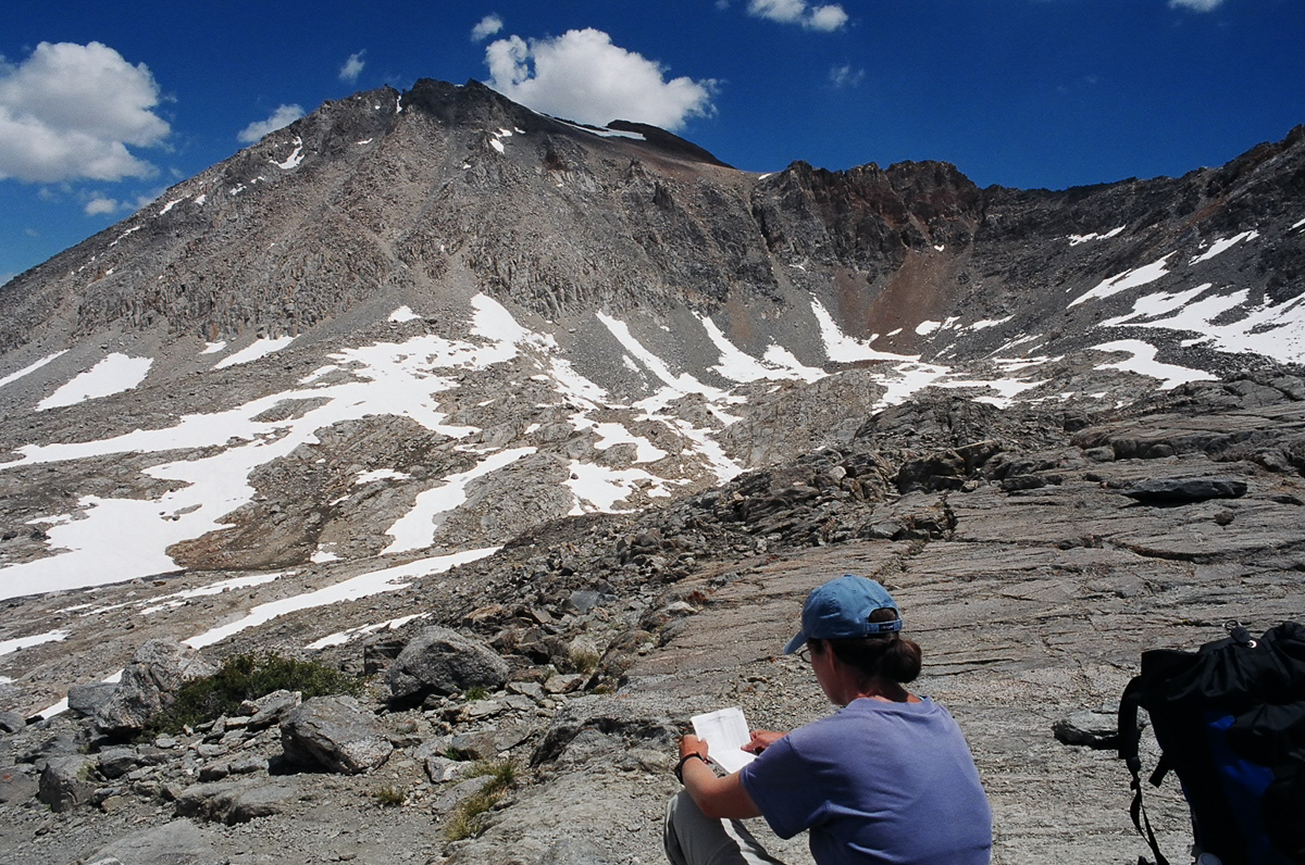 Fellow thru-hiker on the trail.