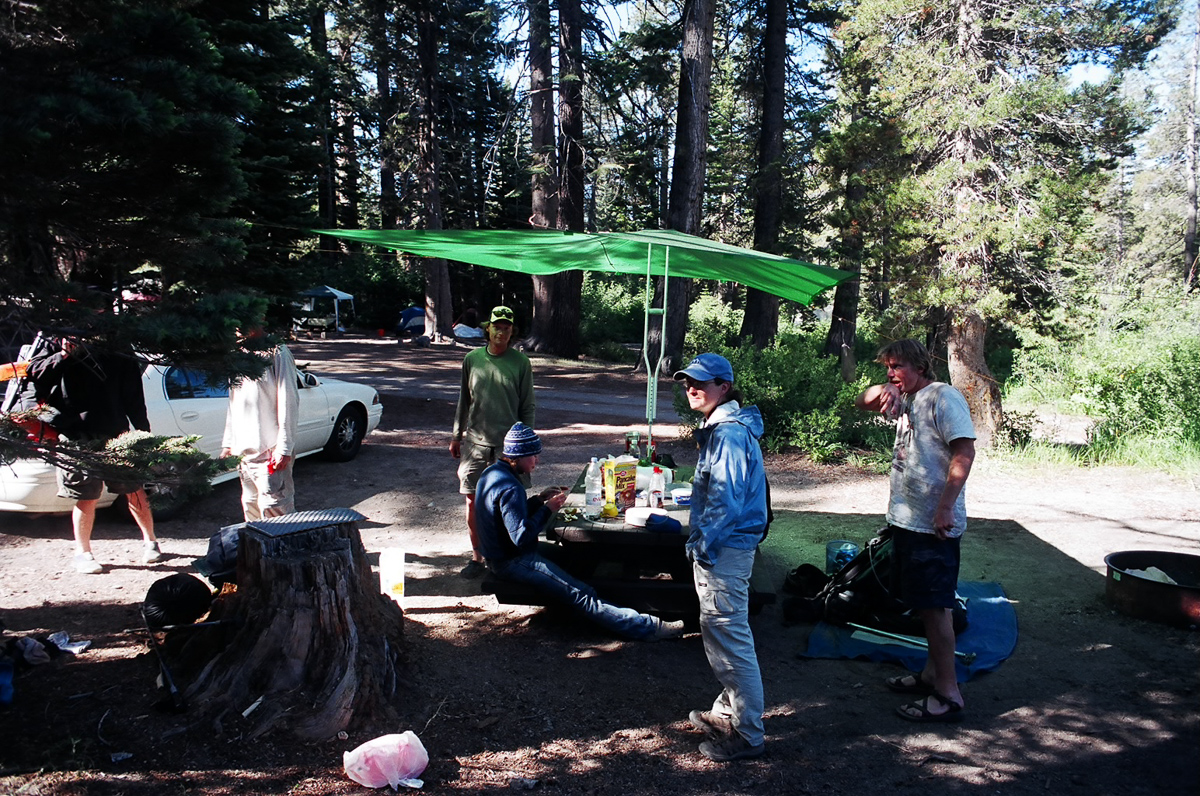 Campsite with fellow thru-hikers.