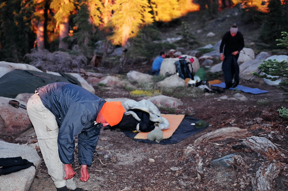 Campsite shared with some other thru-hikers.