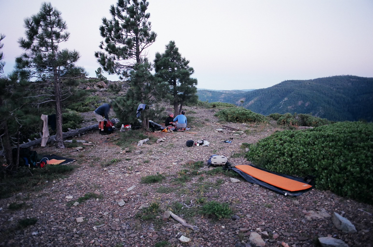 Trailside camp.