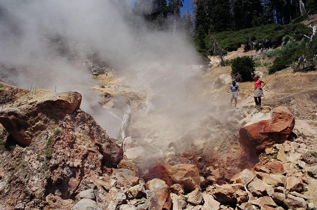Steam vents at Lassen National Park.