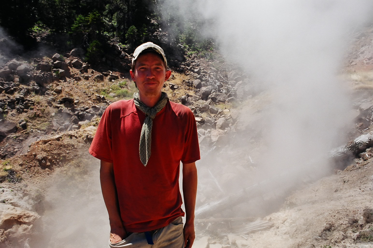 Self portrait at the steam vents.