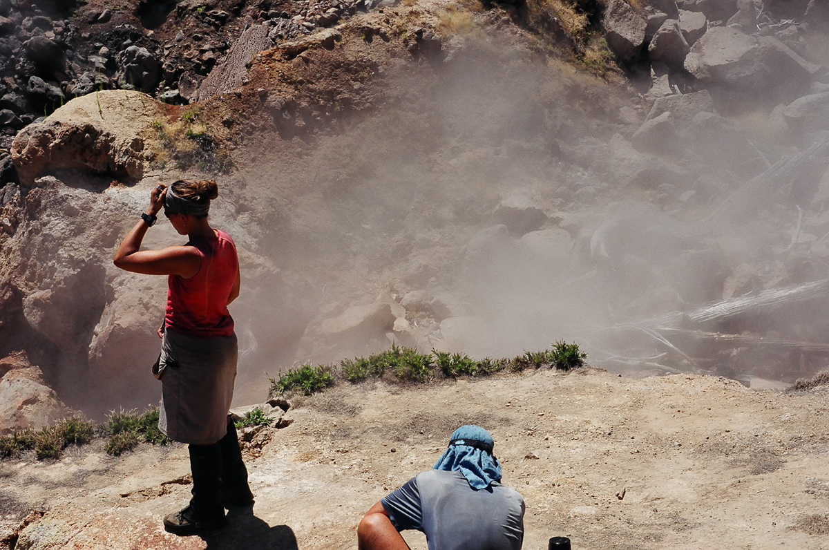 Hanging out at the steam vents.