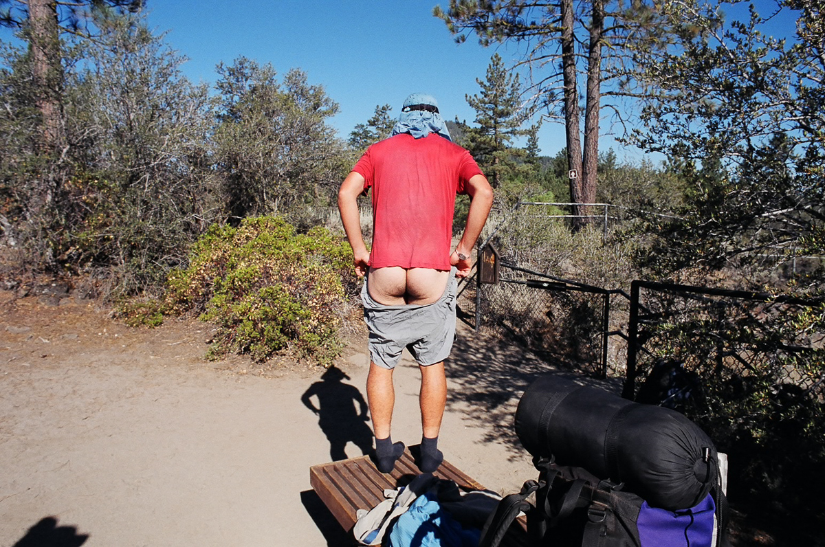 A thru-hikers butt.