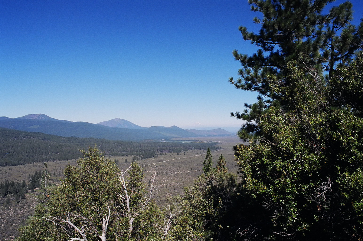 Trail in typical Northern California landscape.