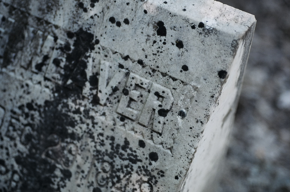 Old gravestones near Burney Falls.