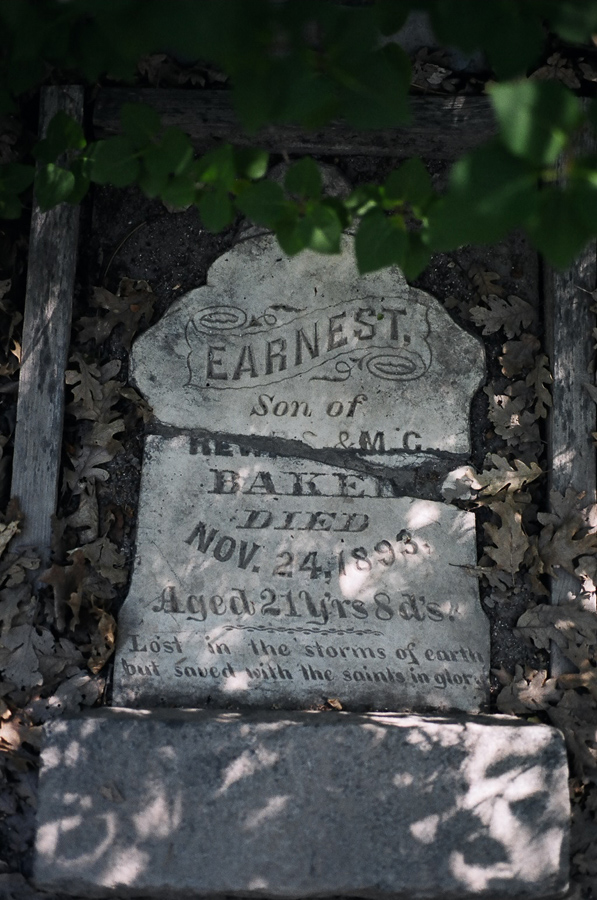 Old gravestones near Burney Falls.