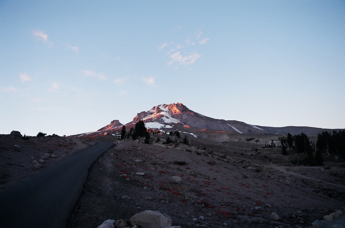 A little closer to Mt. Hood and now at sunset!