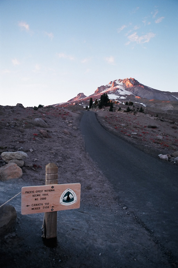 Mt Hood at sunset with sign!!