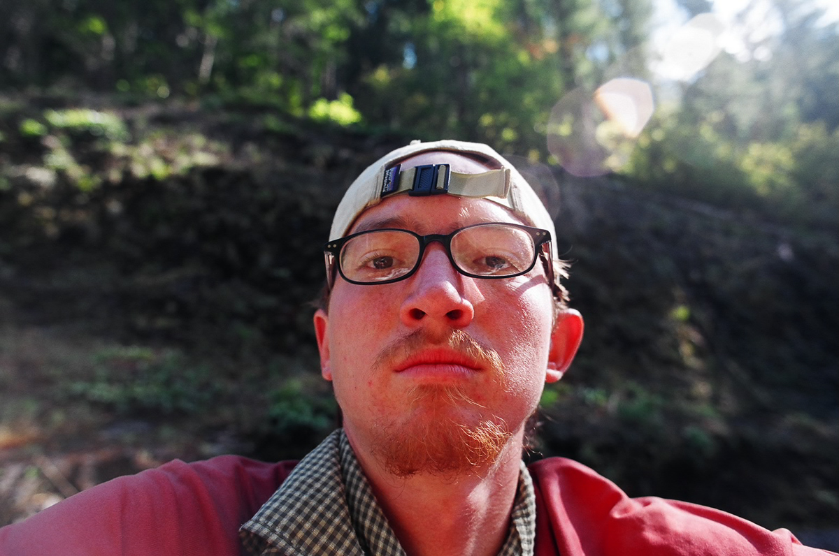 Another self portrait in glasses.