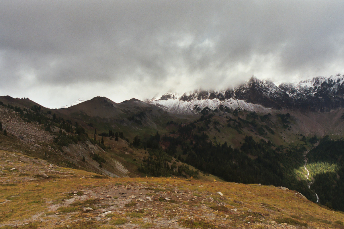 View from Cispus Pass Washington.