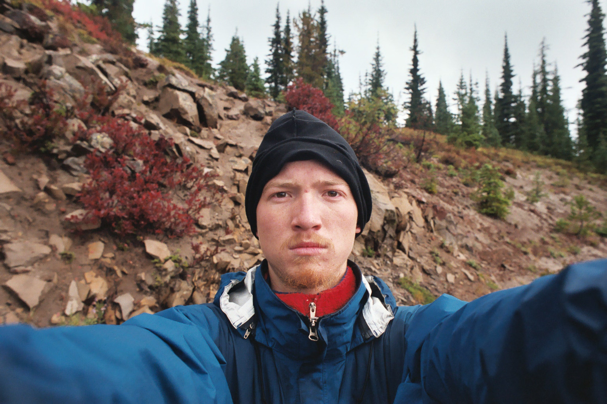 Final self portrait on the trail. I stopped the hike a few days later (see journal for details).